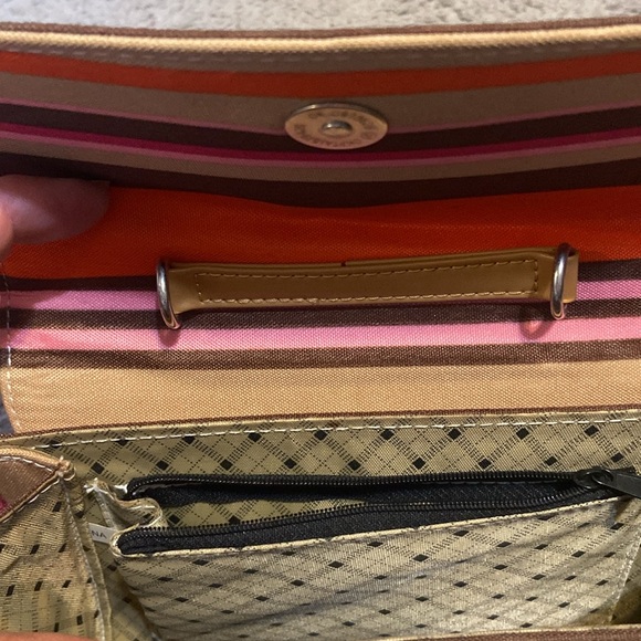 Kate Spade Small Canvas Striped Purse - Picture 4 of 12